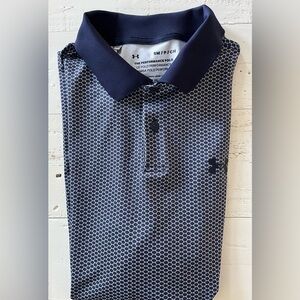 UNDER ARMOUR The Performance Polo Blue & White Size Small